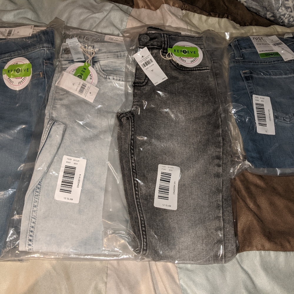 Justice girls jeans